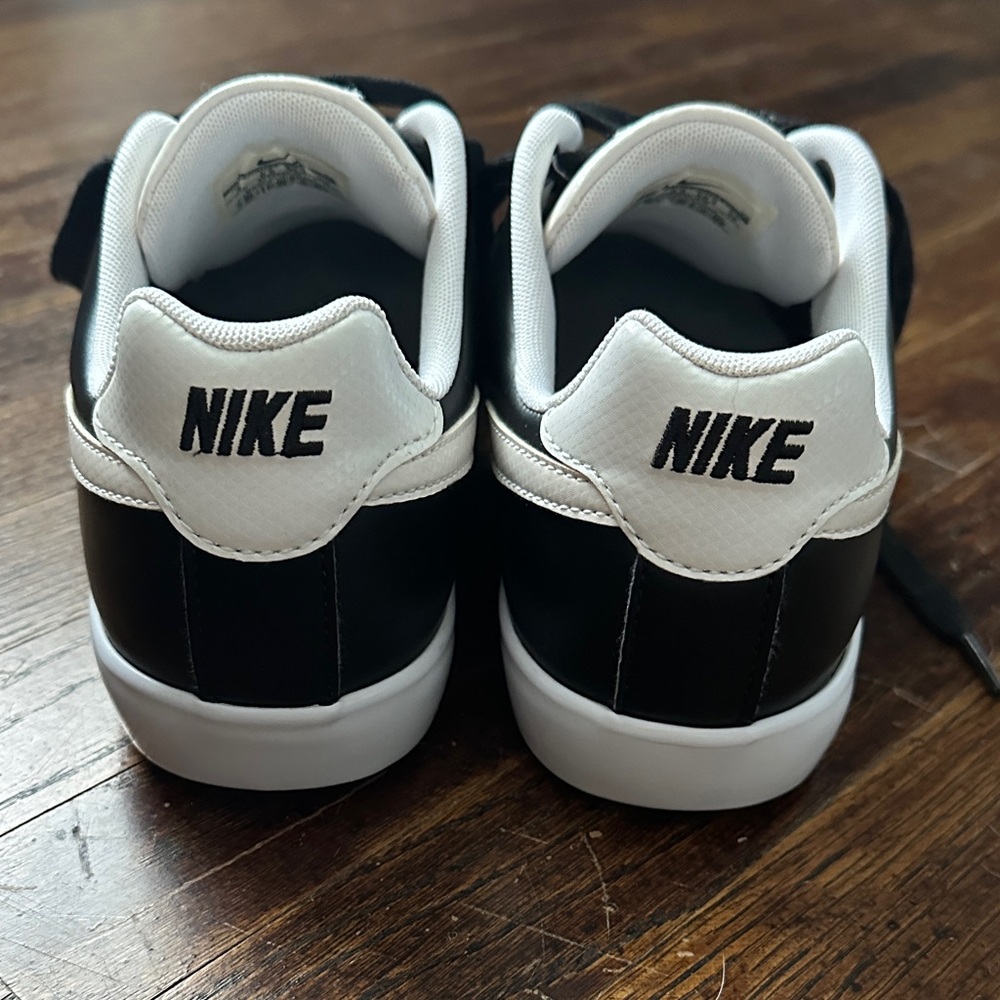 Nike court tour black and white leather shoes 9 - Picture 4 of 7
